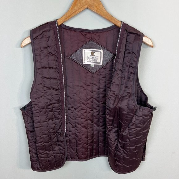 Florence Tanners Leather Jacket 11/12 Women Maroon Biker Zip Up Optional Lining - Picture 12 of 13